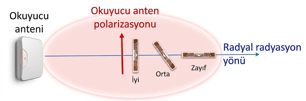 RFID anten polarizasyonu: lineer ve dairesel dalga yönü karşılaştırması