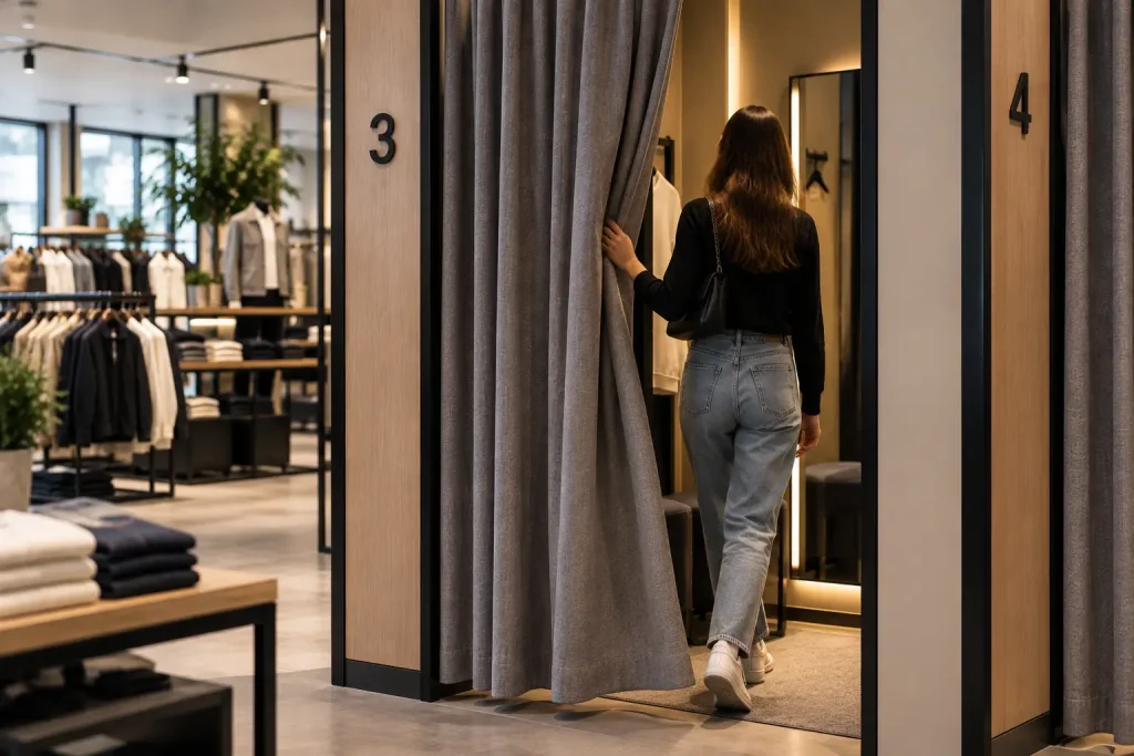 RFID perakende çözümleri: deneme kabini takip sistemi